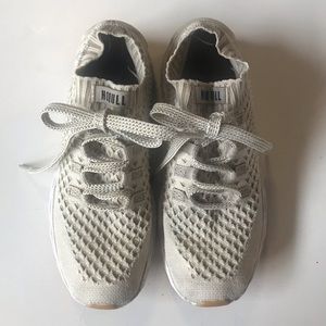 Nobull Project Knit Runners Tan/Cream size 7.5